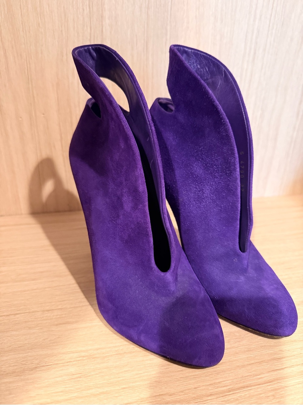Sergio Rossi Purple Velvet shoes